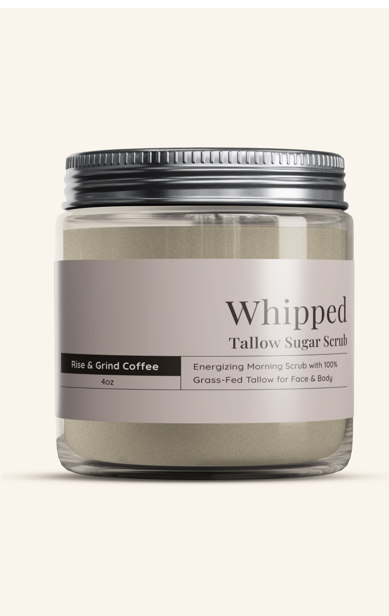 Whipped Tallow Sugar Scrub Rise & Grind Coffee